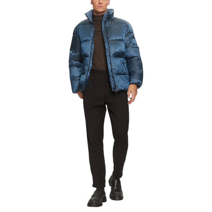 Calvin Klein Jeans Blue Recycled Polyamide Coat