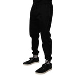 Dolce & Gabbana Black Cotton Stretch Jogger Sweatpants Pants PAN75033-50