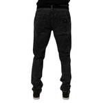 Dolce & Gabbana Black Cotton Stretch Men Skinny Denim Jeans PAN75054-54
