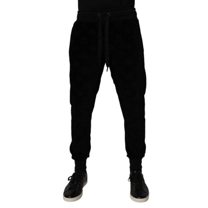 Dolce & Gabbana Black Cotton Jogger Men Sweatpants Pants
