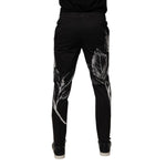 Dolce & Gabbana Black Cotton Floral Skinny Dress Pants PAN75187-48