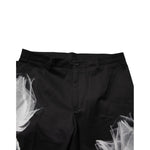 Dolce & Gabbana Black Cotton Floral Skinny Dress Pants PAN75187-48