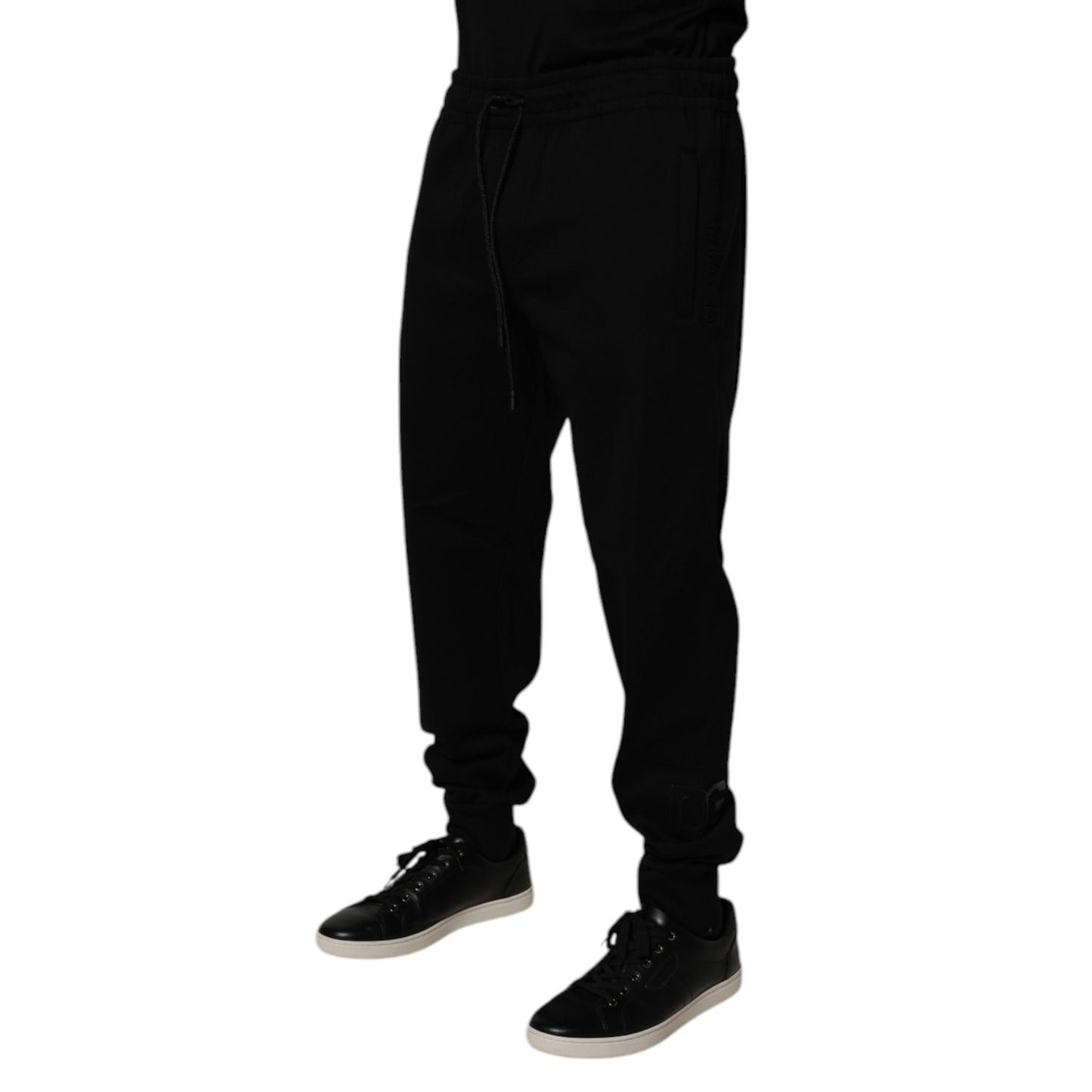 Dolce & Gabbana Black Cotton Blend Jogger Sweatpants Pants PAN75190-52