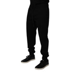 Dolce & Gabbana Black Cotton Blend Jogger Sweatpants Pants PAN75190-52