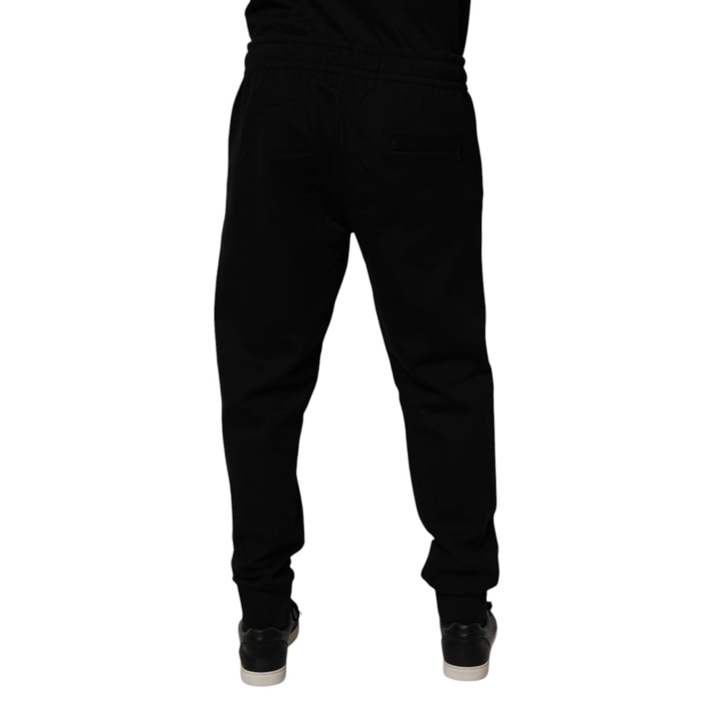 Dolce & Gabbana Black Cotton Blend Jogger Sweatpants Pants PAN75195-50