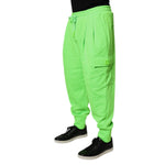 Dolce & Gabbana Neon Green Cargo Jogger Men Sweatpants Pants PAN75201-52