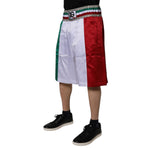 Dolce & Gabbana Multicolor Italia Polyester Bermuda Shorts PAN75250-50