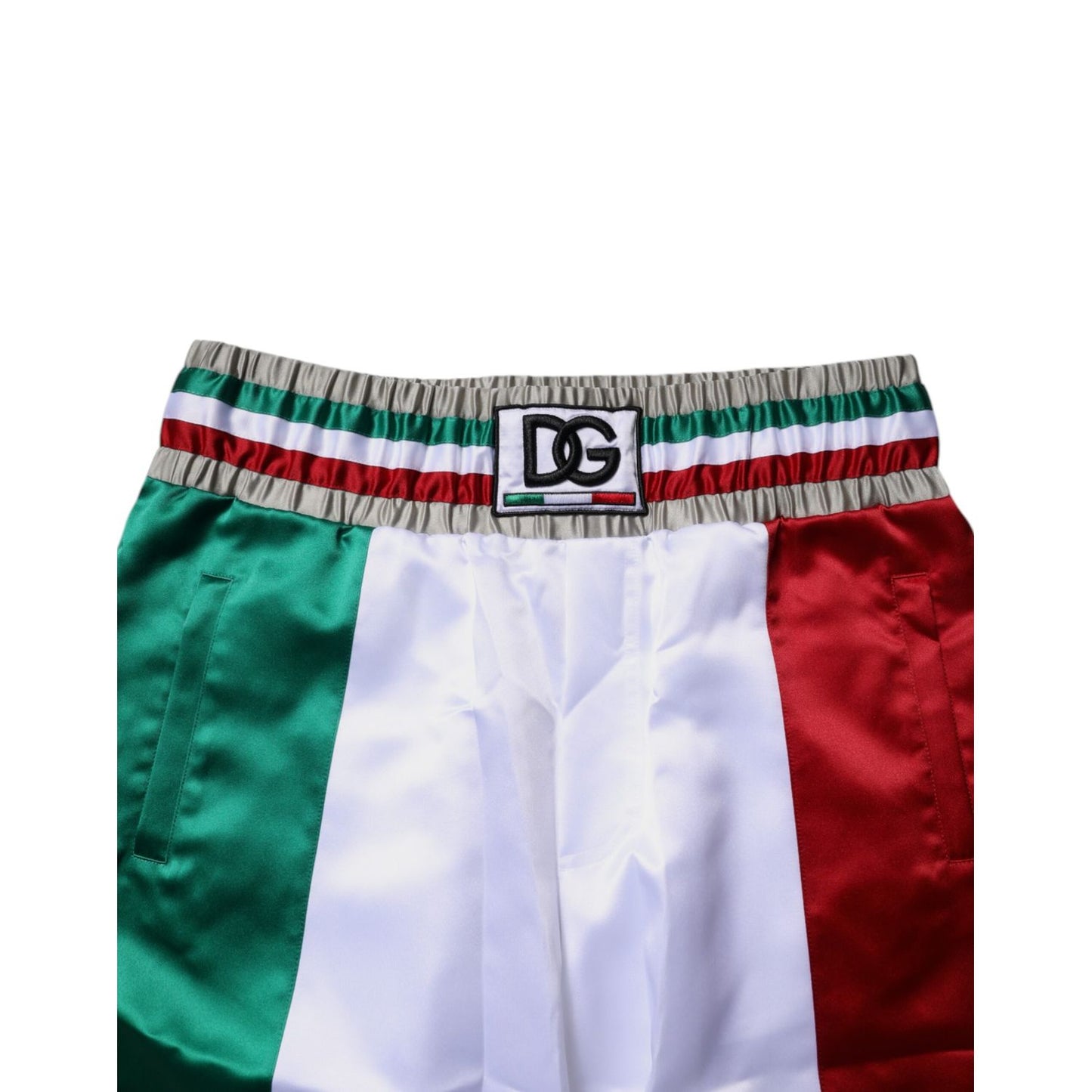 Dolce & Gabbana Multicolor Italia Polyester Bermuda Shorts PAN75250-50