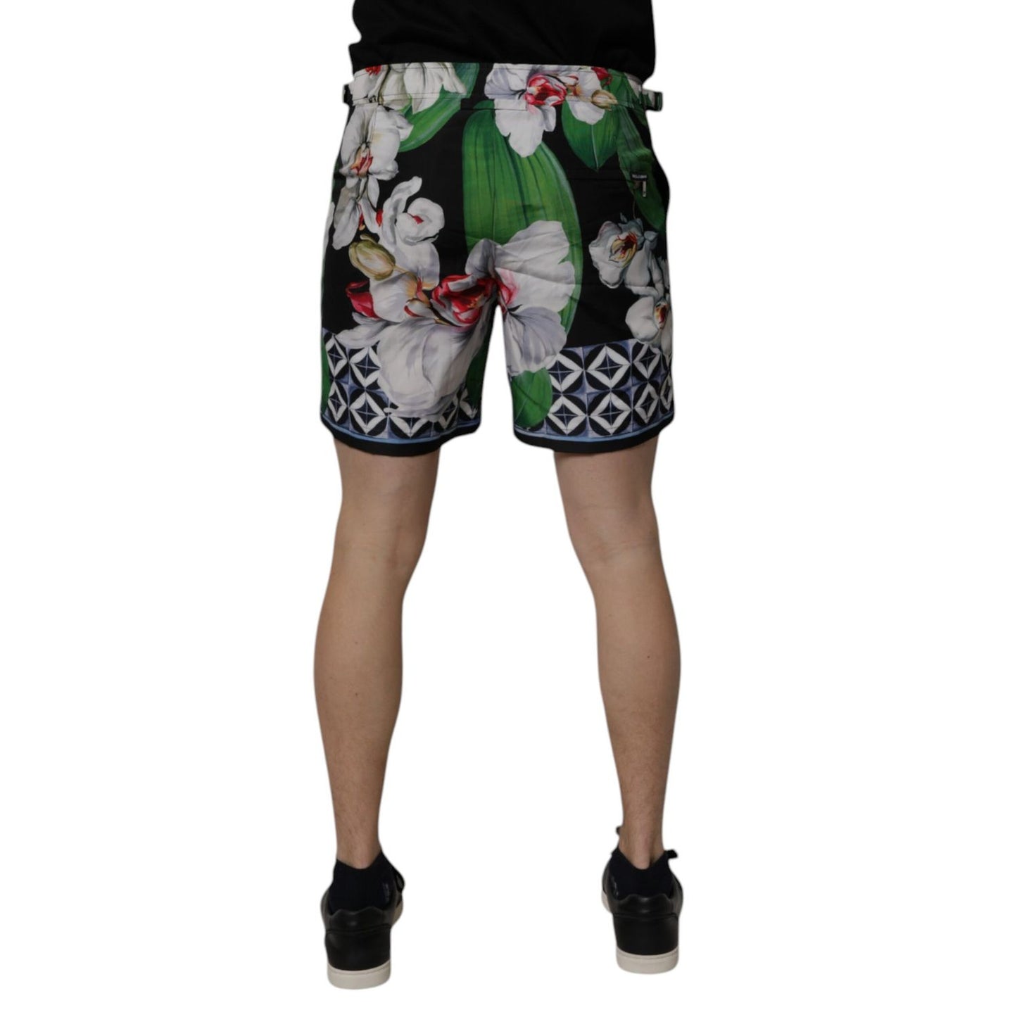 Dolce & Gabbana Multicolor Floral Polyester Men Bermuda Shorts