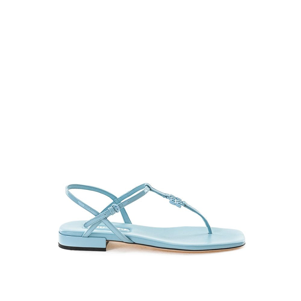 Miu Miu Blue Patent Leather Flip-Flop Sandal