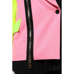 Dolce & Gabbana Multicolor Patchwork Embellished Coat Jacket JKT41390-36