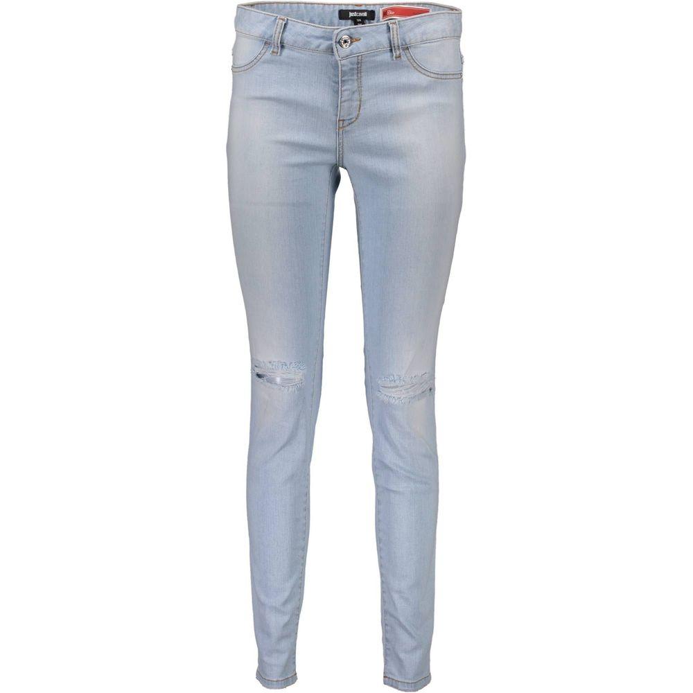 Just Cavalli Blue Cotton Jeans Denim