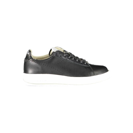 Diadora Black Leather Women Sneaker DI-3501-EU36/US6