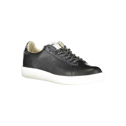Diadora Black Leather Women Sneaker DI-3501-EU36/US6