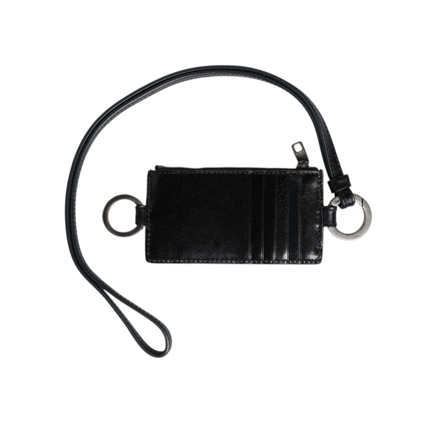 Front view with bag zipped and handles upright.