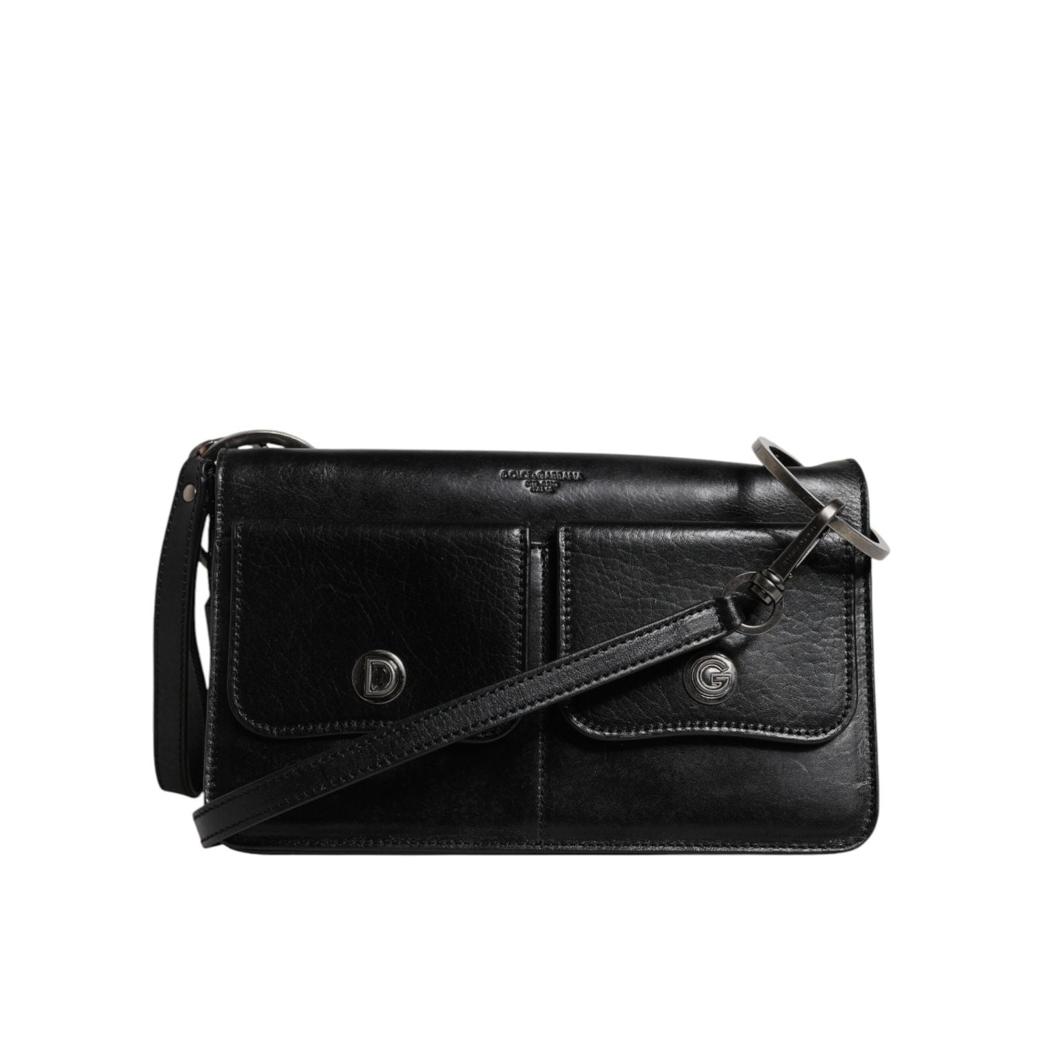 Front view with bag zipped and handles upright.