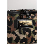 Dolce & Gabbana Multicolor Leopard DG Logo Belt Waist Fanny Pack Bag