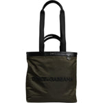 Dolce & Gabbana Military Green Nylon Shoulder Strap Tote Bag BAG4339
