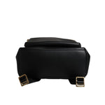 Dolce & Gabbana Black DG Leather Logo Print Travel Back Pack Bag