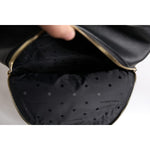 Dolce & Gabbana Black DG Leather Logo Print Travel Back Pack Bag