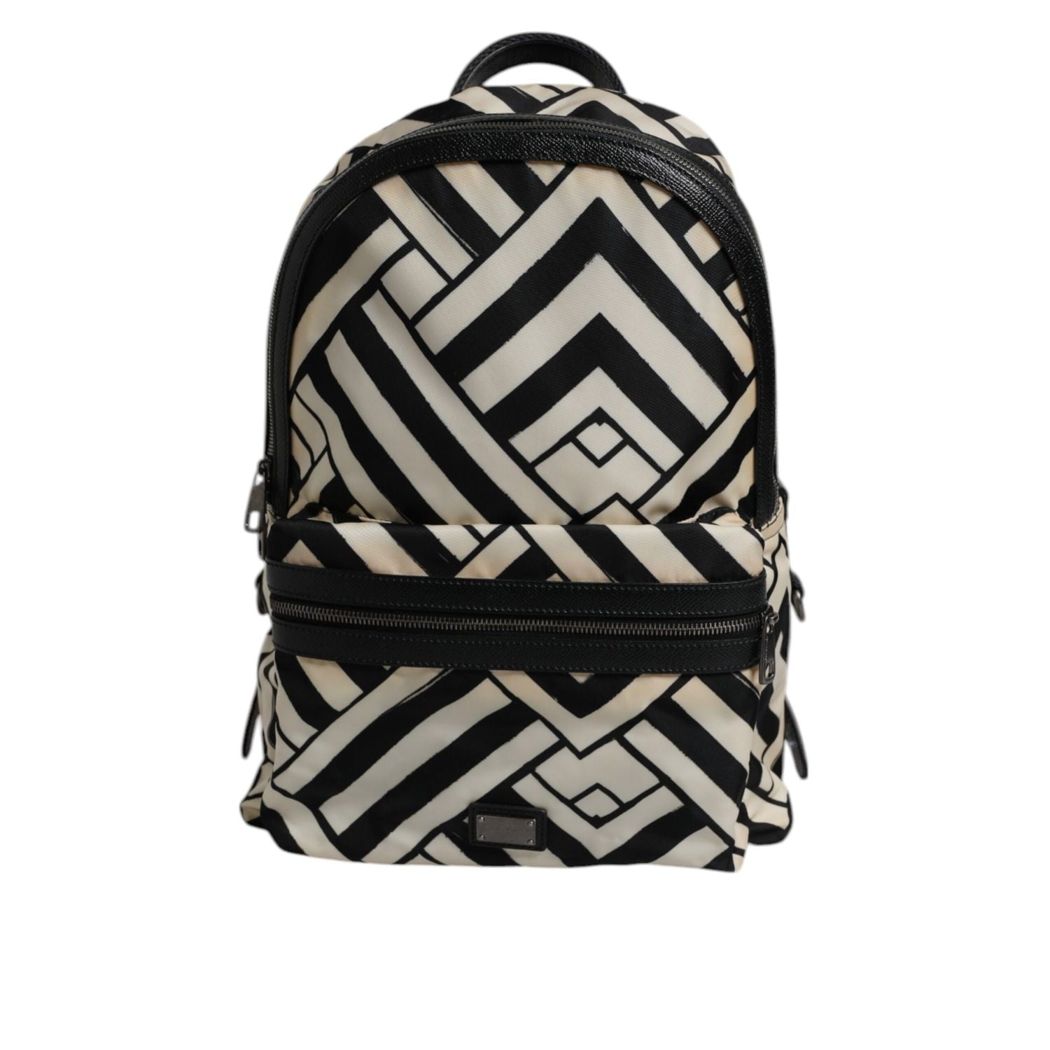 Front view with bag zipped and handles upright.