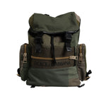 Dolce & Gabbana Military Green Patchwork School Backpack Bag