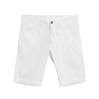 Dolce & Gabbana White Cotton Bermuda Shorts