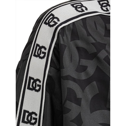 Dolce & Gabbana Black Polyester Shell Jacket
