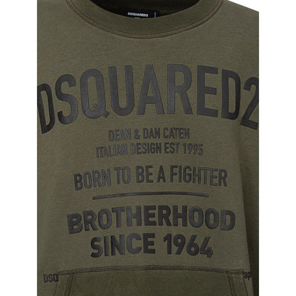 Dsquared² Green Cotton Hoody