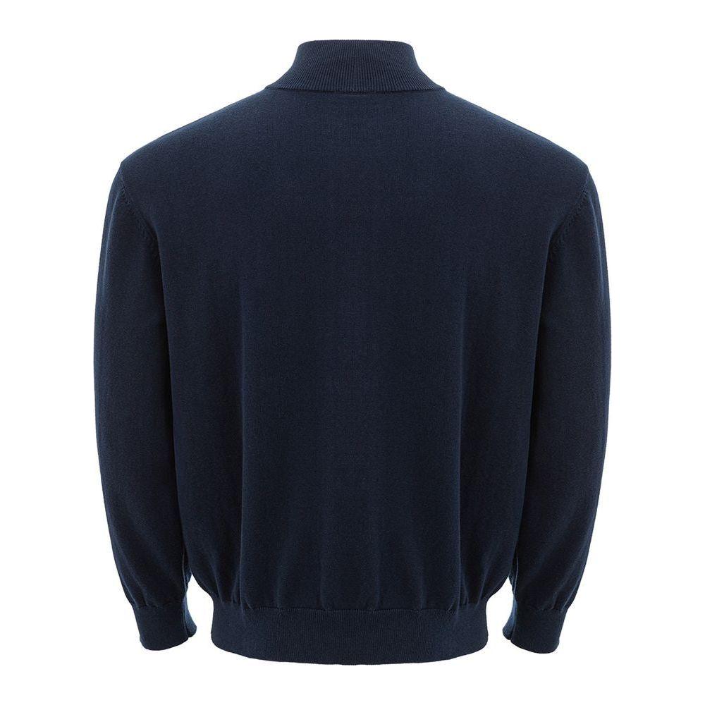 Armani Exchange Blue Cotton Sweater