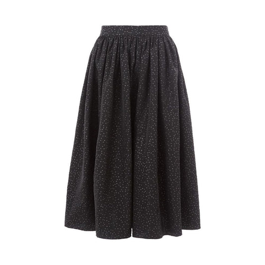Lardini Elegant Black Polyethylene Midi Skirt LA-1101676-IT40|S