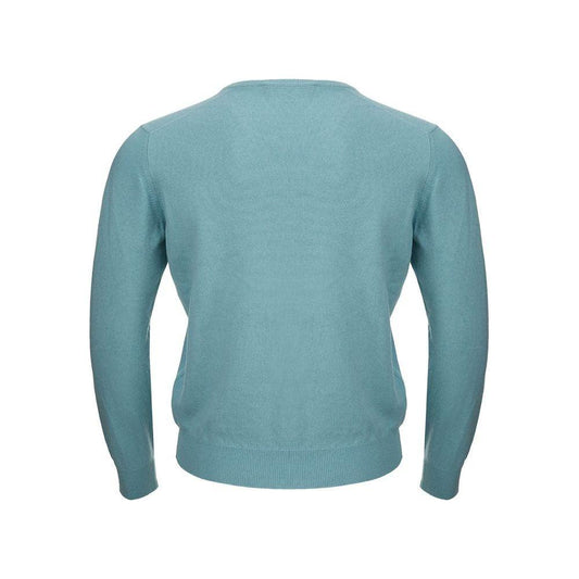 Gran Sasso Turquoise Cashmere Sweater Elegance GR-1553671-IT50 | L