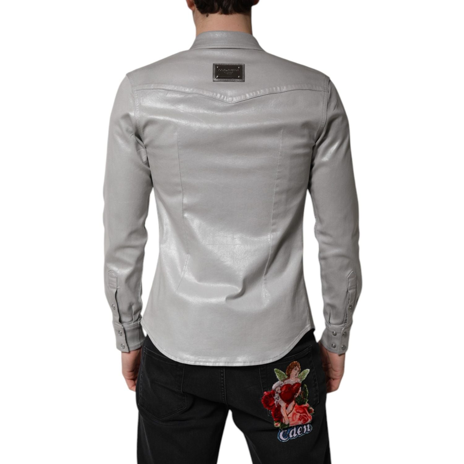 Front view with bag zipped and handles upright.