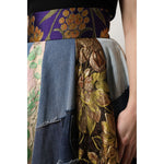 Dolce & Gabbana Multicolor Patchwork High Waisted Midi Skirt SKI2113-38