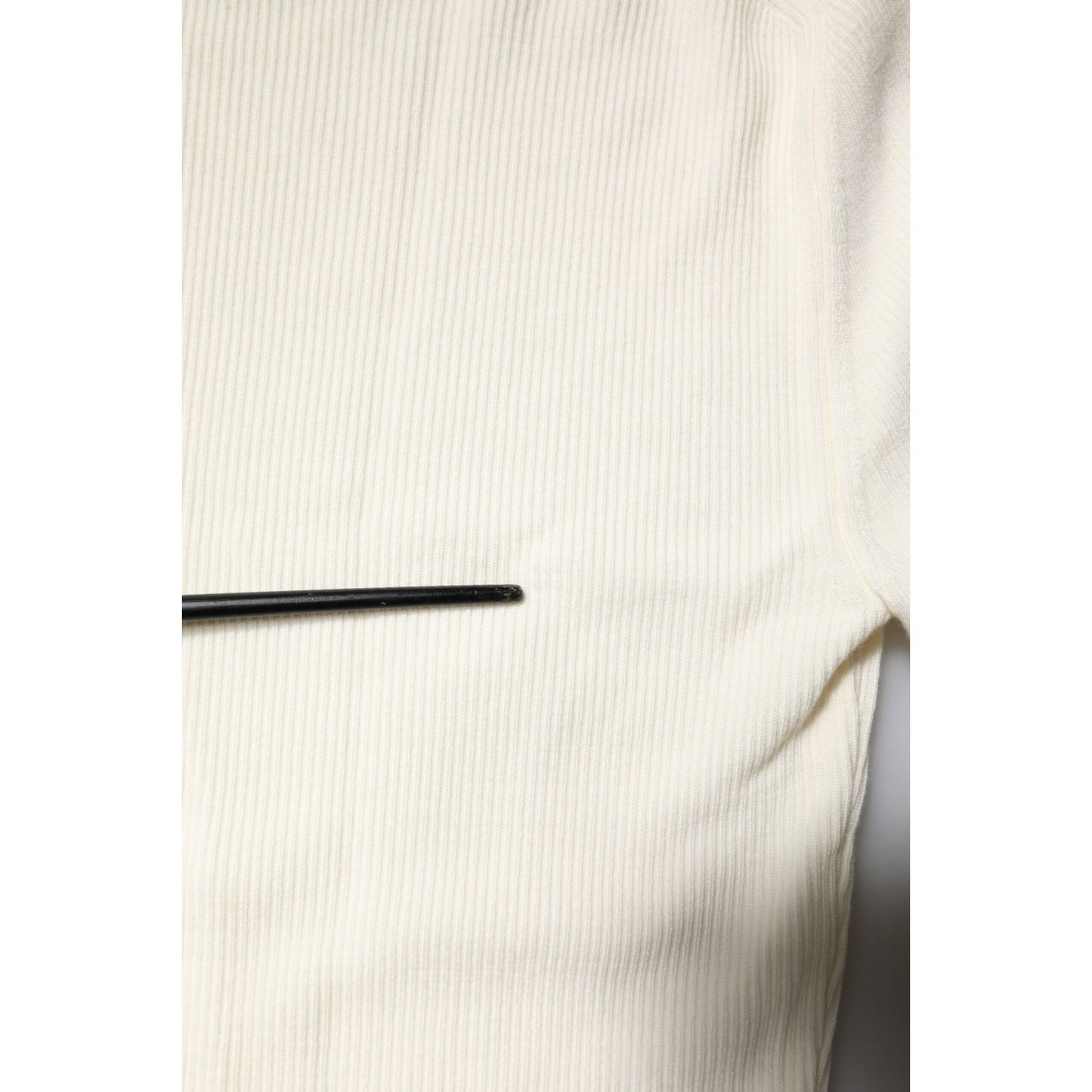 Dolce & Gabbana Cream Long Sleeves Turtleneck Slim Sweater