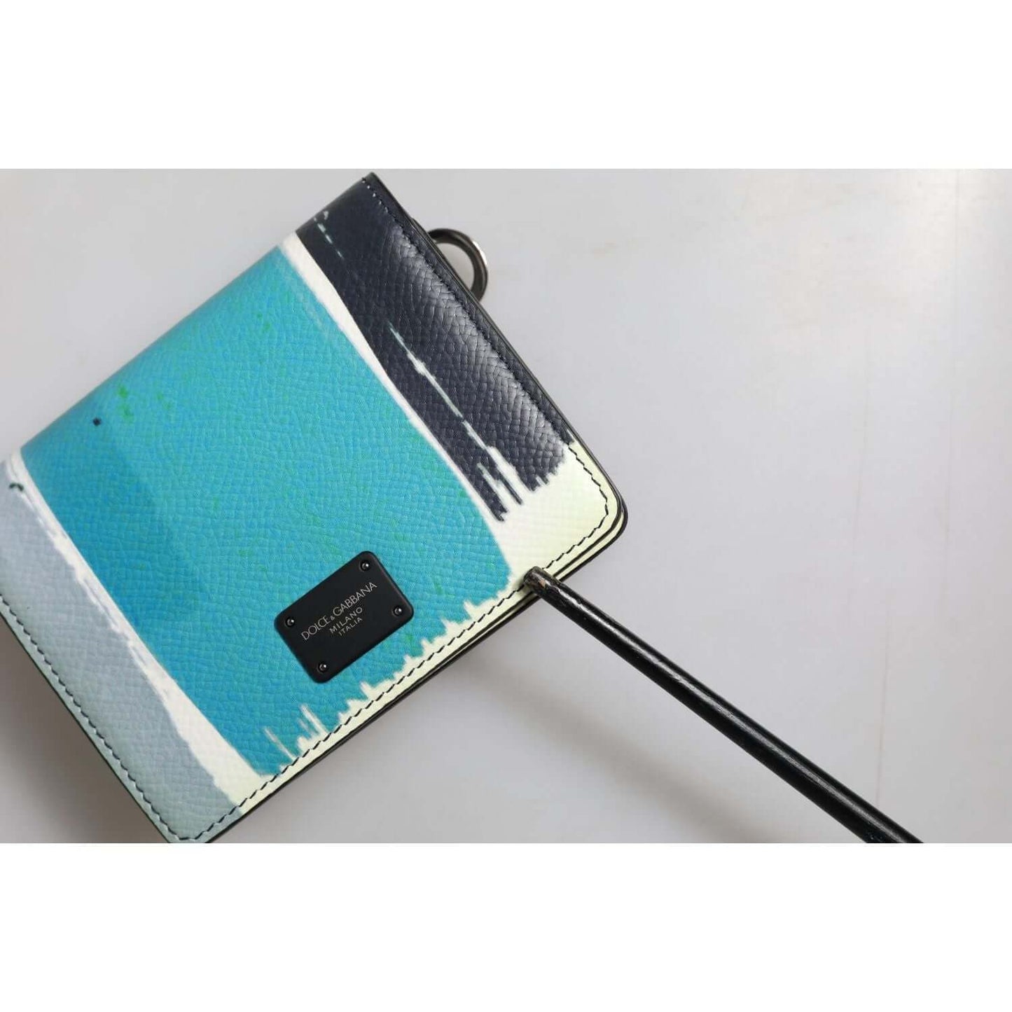 Dolce & Gabbana Multicolor Leather DG Logo Bifold Card Holder Wallet BAG4624
