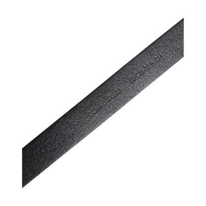 Dolce & Gabbana Black Calf Leather Gold Metal Buckle Belt