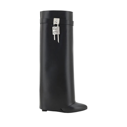 Givenchy Black Calf Leather Bos Taurus Boots