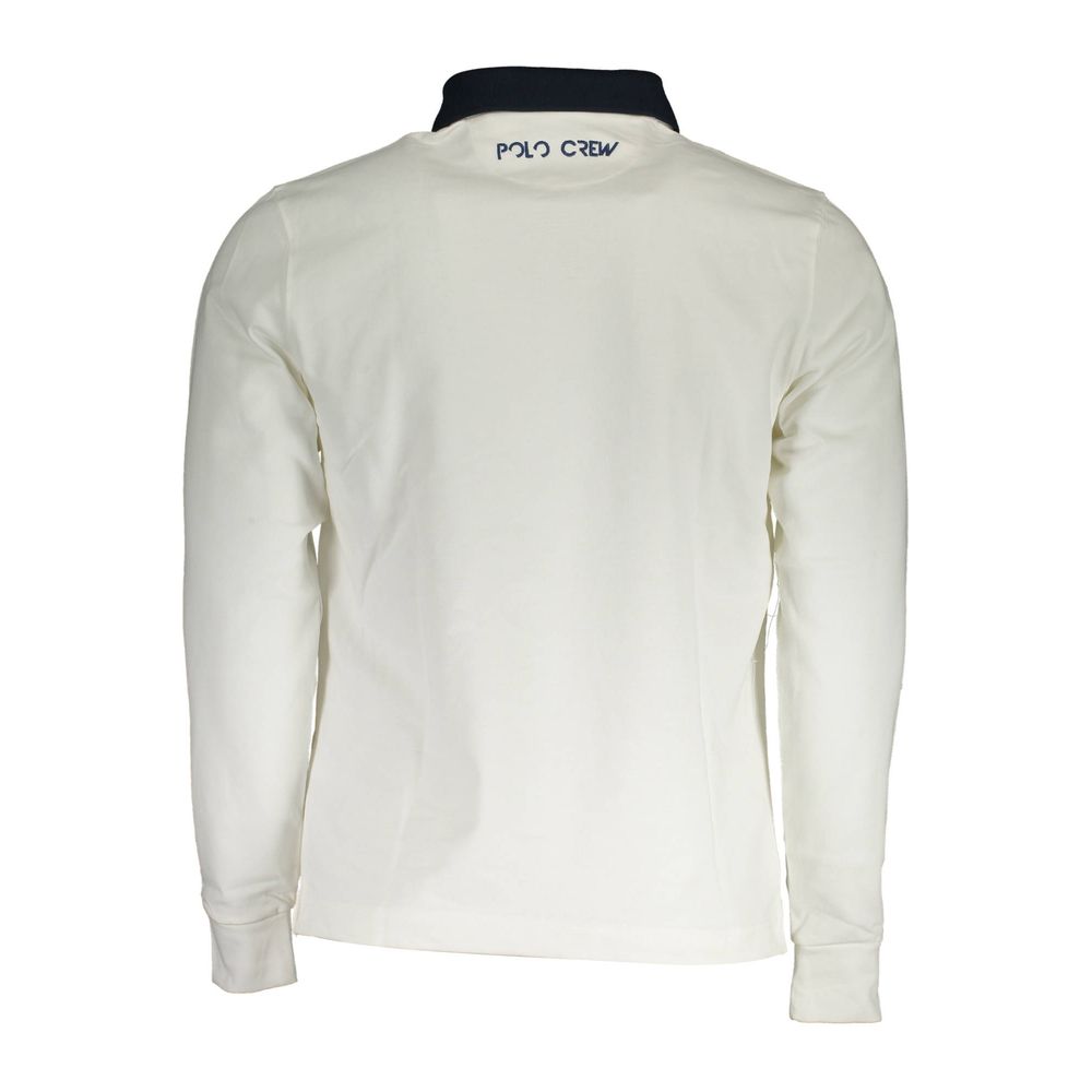 La Martina White Cotton Polo Shirt