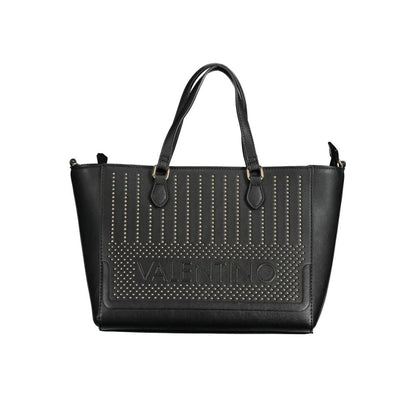 Mario Valentino Nero Polyurethane Women's Bag with Adjustable Shoulder Strap