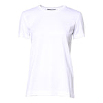 Dolce & Gabbana White Cotton Crew Neck Short Sleeves T-shirt