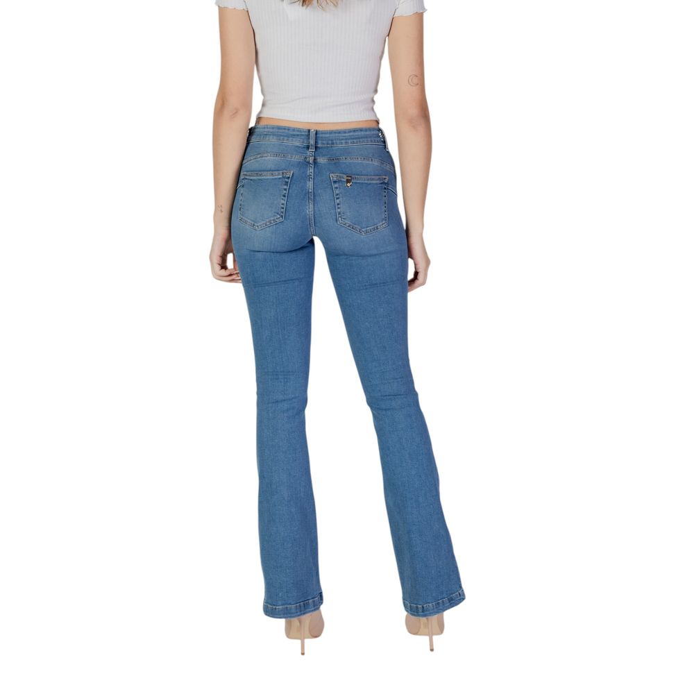 Liu Jo Light Blue Cotton Bootcut Jeans