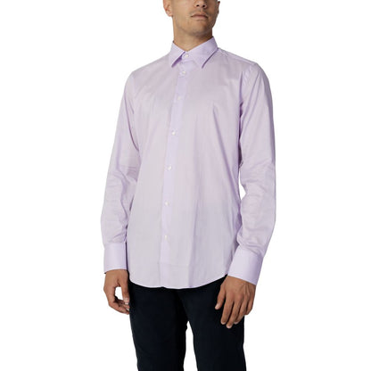 Liu Jo Purple Cotton Dress Shirt