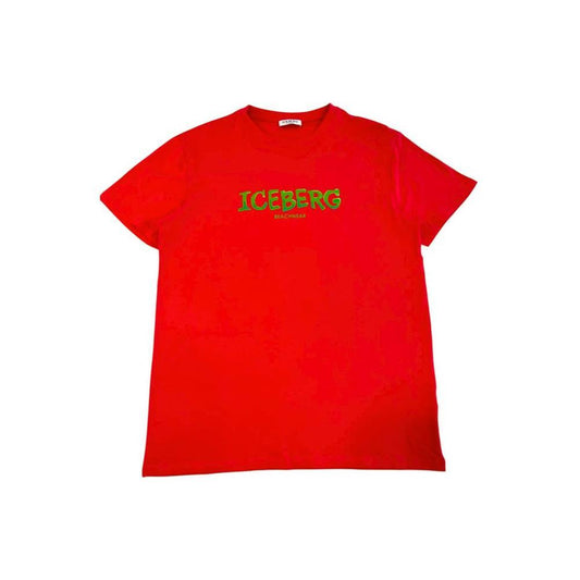 Iceberg Red Cotton Men T-Shirt IC-24783-S