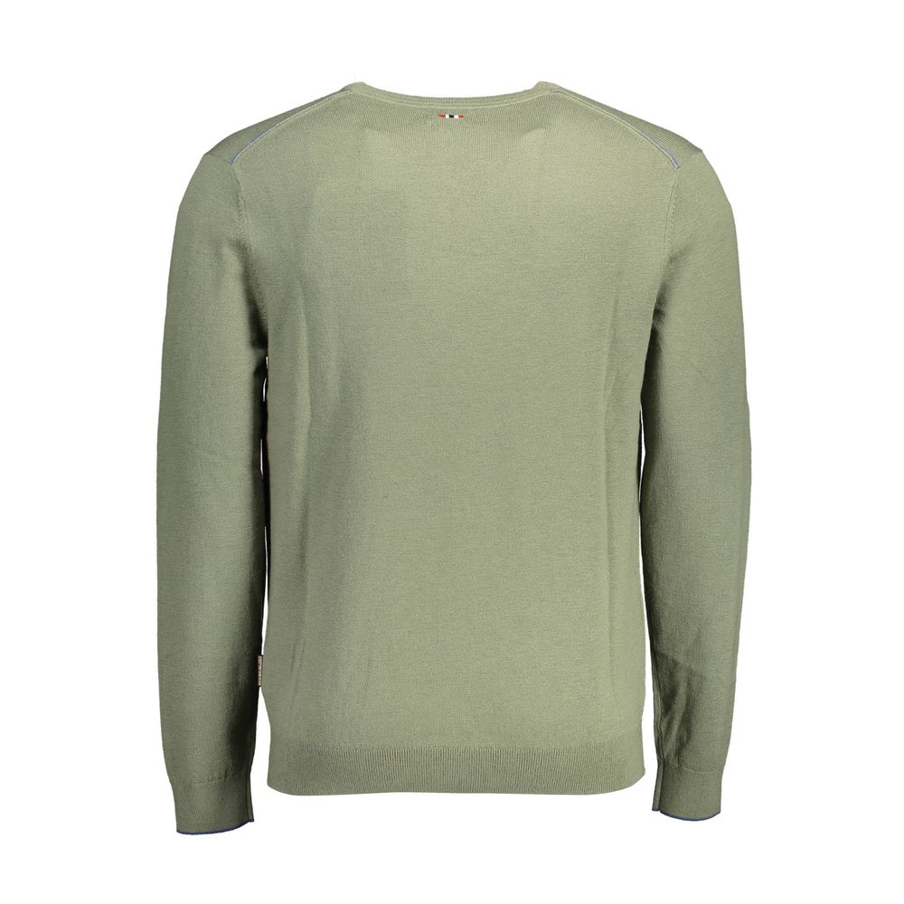 Napapijri Green Wool Sweater