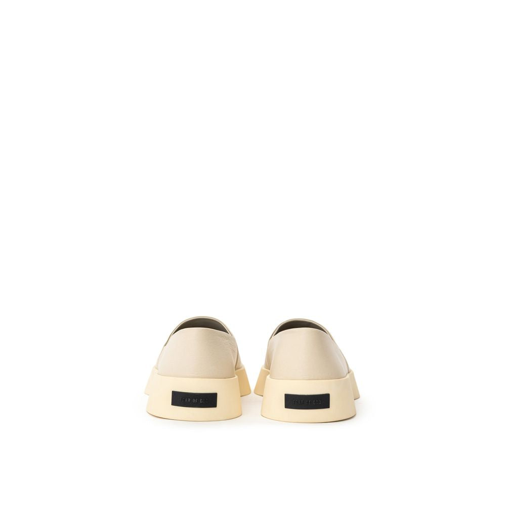 Fear Of God Beige Leather Slip-On Loafer