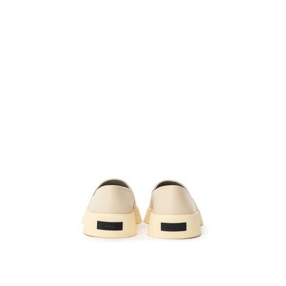 Fear Of God Beige Leather Slip-On Loafer
