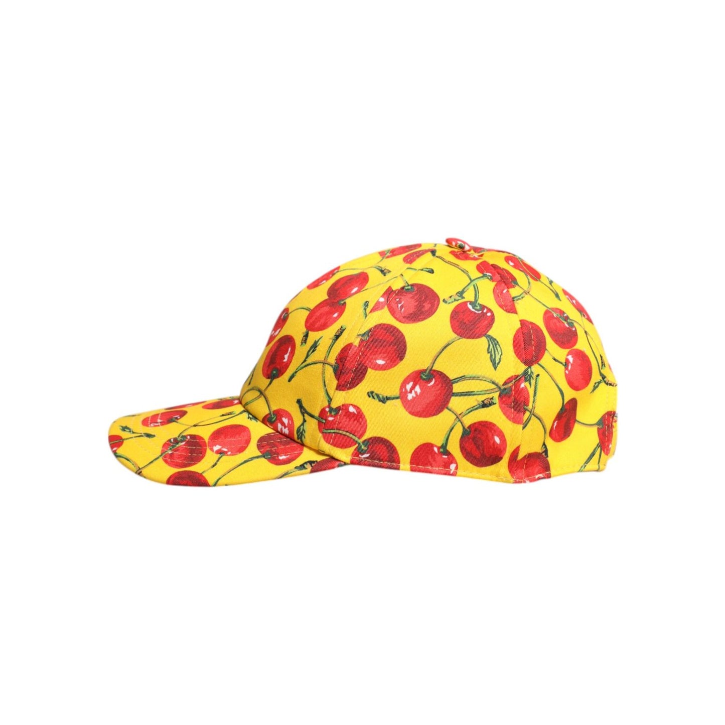 Dolce & Gabbana Yellow Cotton Printed 6 Panels Baseball Cap HAT9833-58