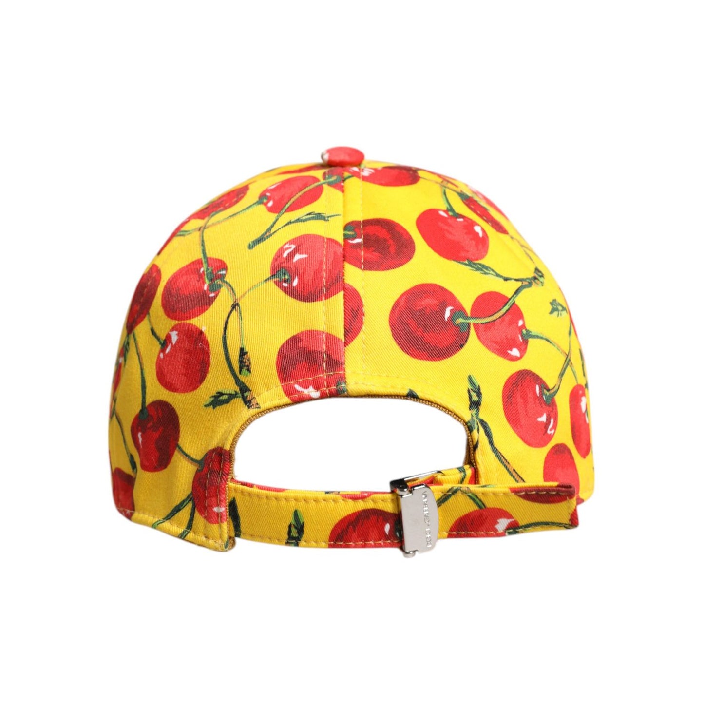 Dolce & Gabbana Yellow Cotton Printed 6 Panels Baseball Cap HAT9833-58