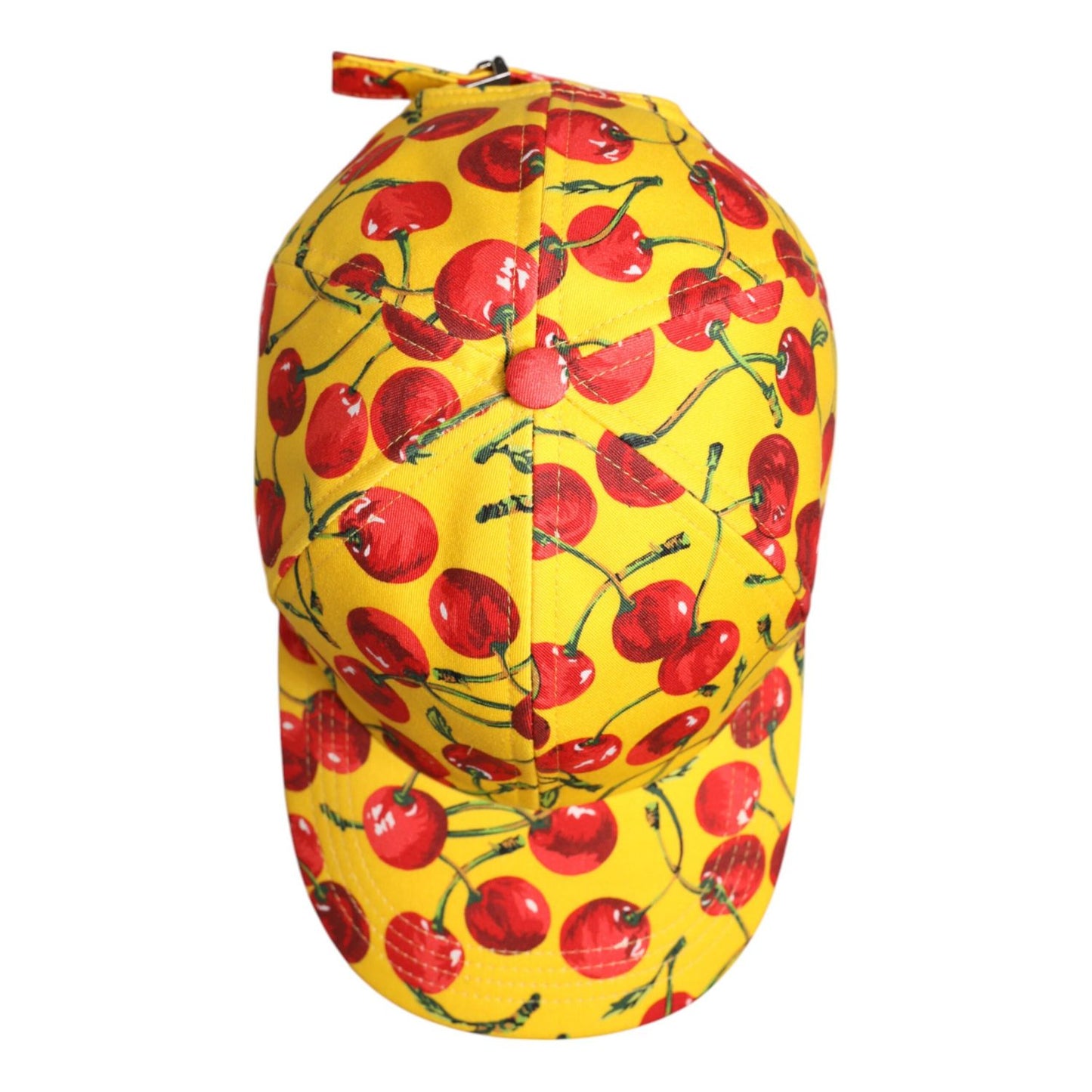 Dolce & Gabbana Yellow Cotton Printed 6 Panels Baseball Cap HAT9833-58